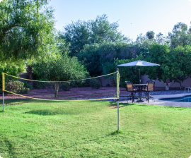 volleyball court at our residential rehab in arizona