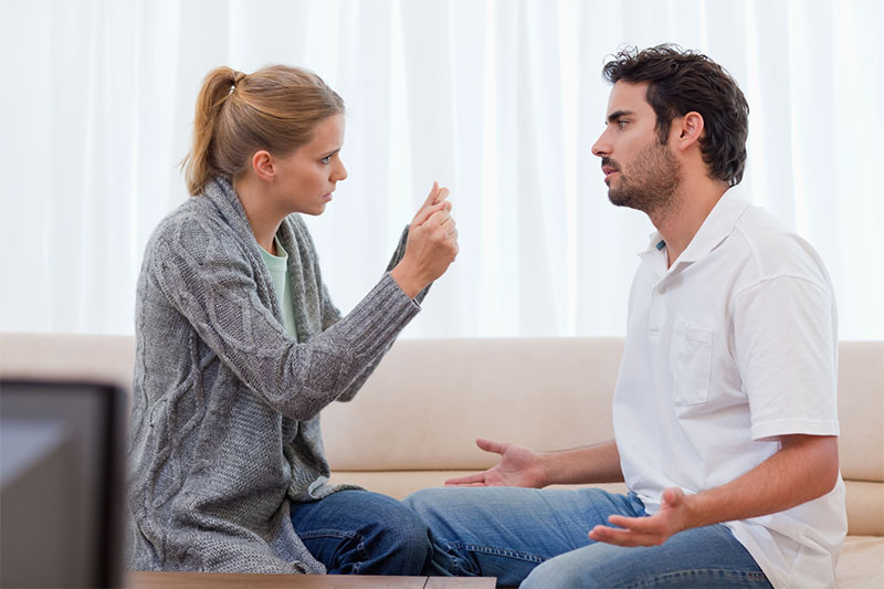 Wife falling for the lies and manipulation of the husband during their conversation is one of the signs of enabling an addict.